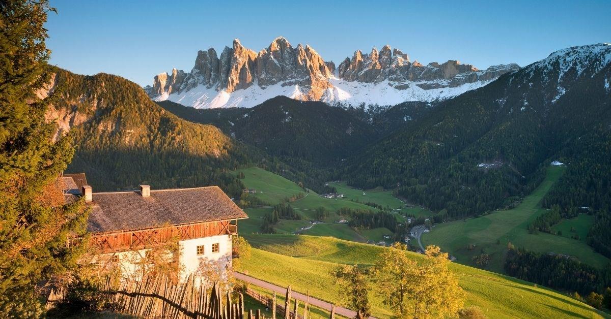 Mountain portrait: the Geisler group in the Dolomites of South Tyrol